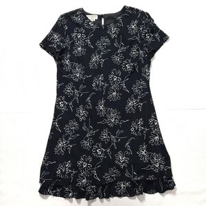 MAGGY London Black Floral Mini Dress Size US 12